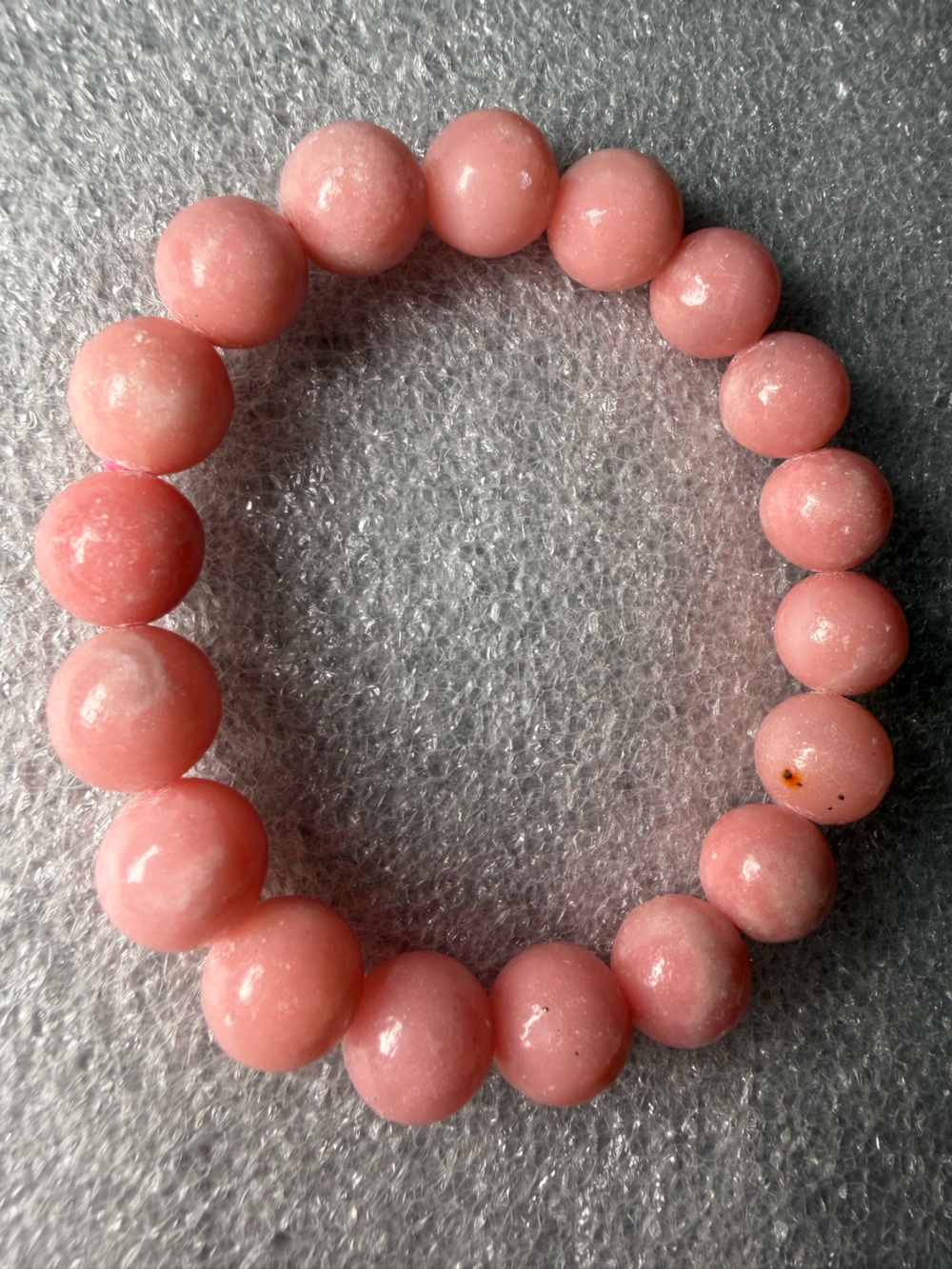 Stunning 11MM Pink Opal Natural Crystal Bracelet